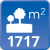 m² de solar: 1717