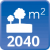 m² de solar: 2040