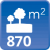 m² de solar: 870 m² de solar: 870