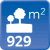 m² de solar: 929 m² de solar: 929